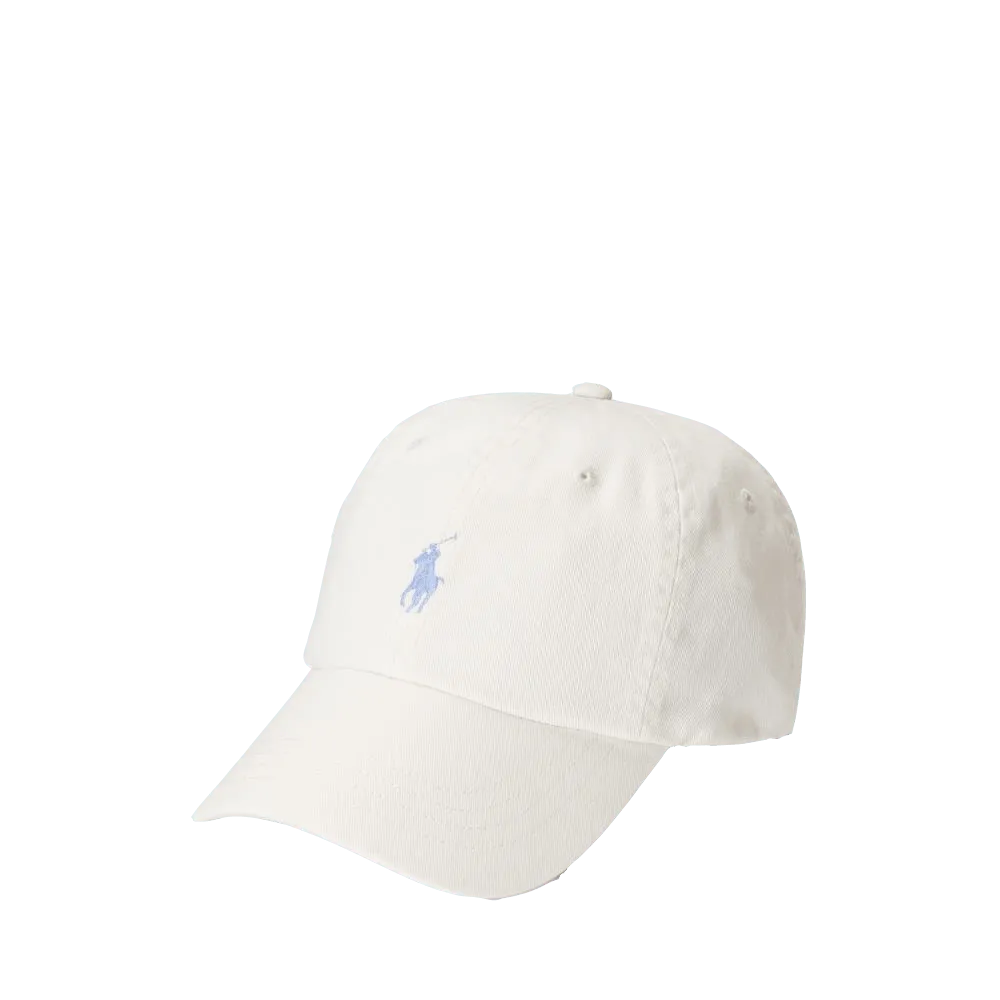 Gorra con visera de tela de chino de algodón - ECRU