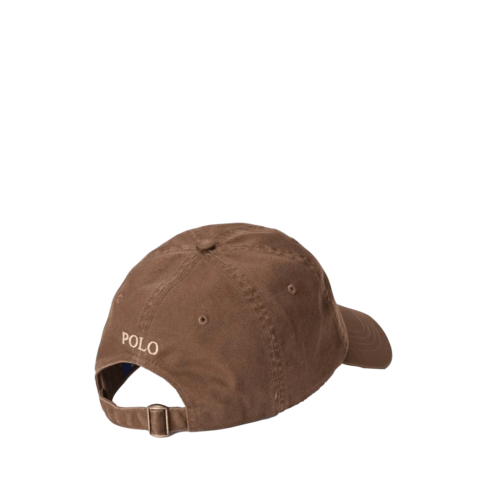 Gorra con visera de tela de chino de algodón - ECRU
