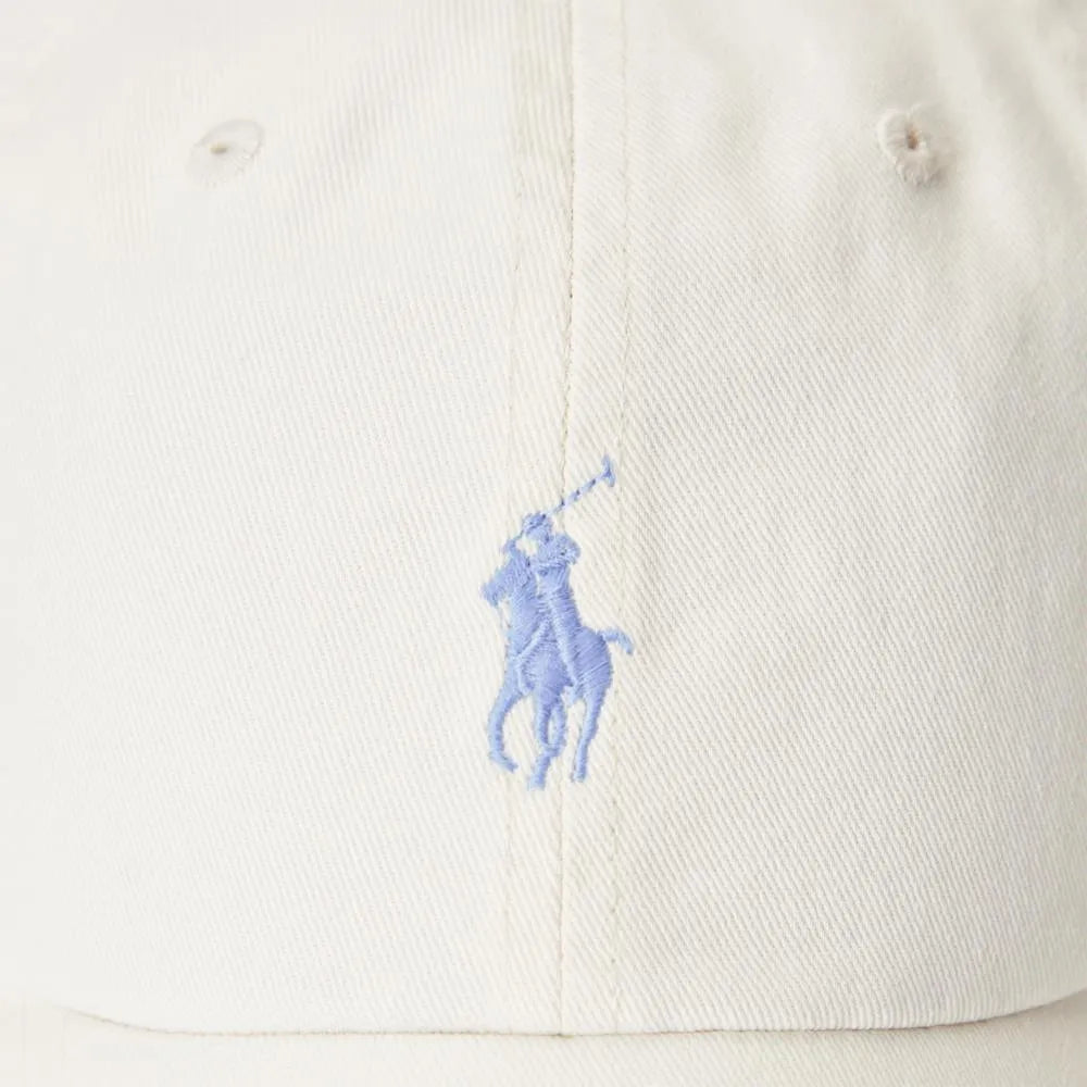 Gorra con visera de tela de chino de algodón - ECRU