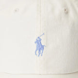 Gorra con visera de tela de chino de algodón - ECRU