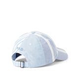 Gorra con visera y paneles Oxford - ECRU