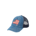 Gorra de denim con bandera - ECRU