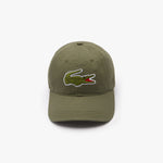 Gorra de hombre con correa y cocodrilo oversized de algodón - ECRU