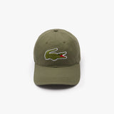 Gorra de hombre con correa y cocodrilo oversized de algodón - ECRU