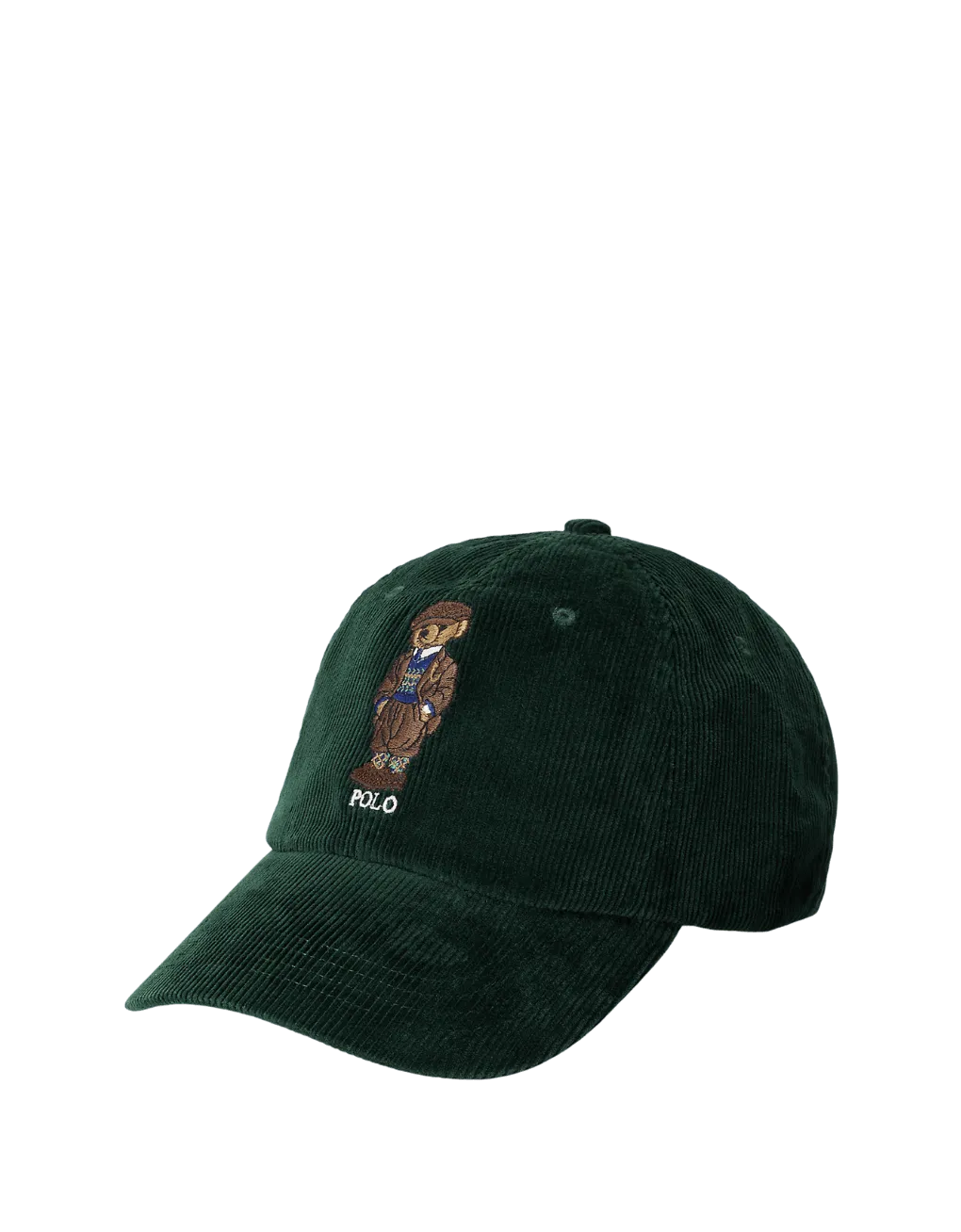 Gorra de pana con Polo Bear - ECRU