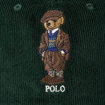 Gorra de pana con Polo Bear - ECRU