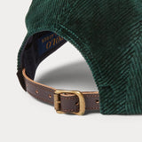 Gorra de pana elástica con logotipo - ECRU