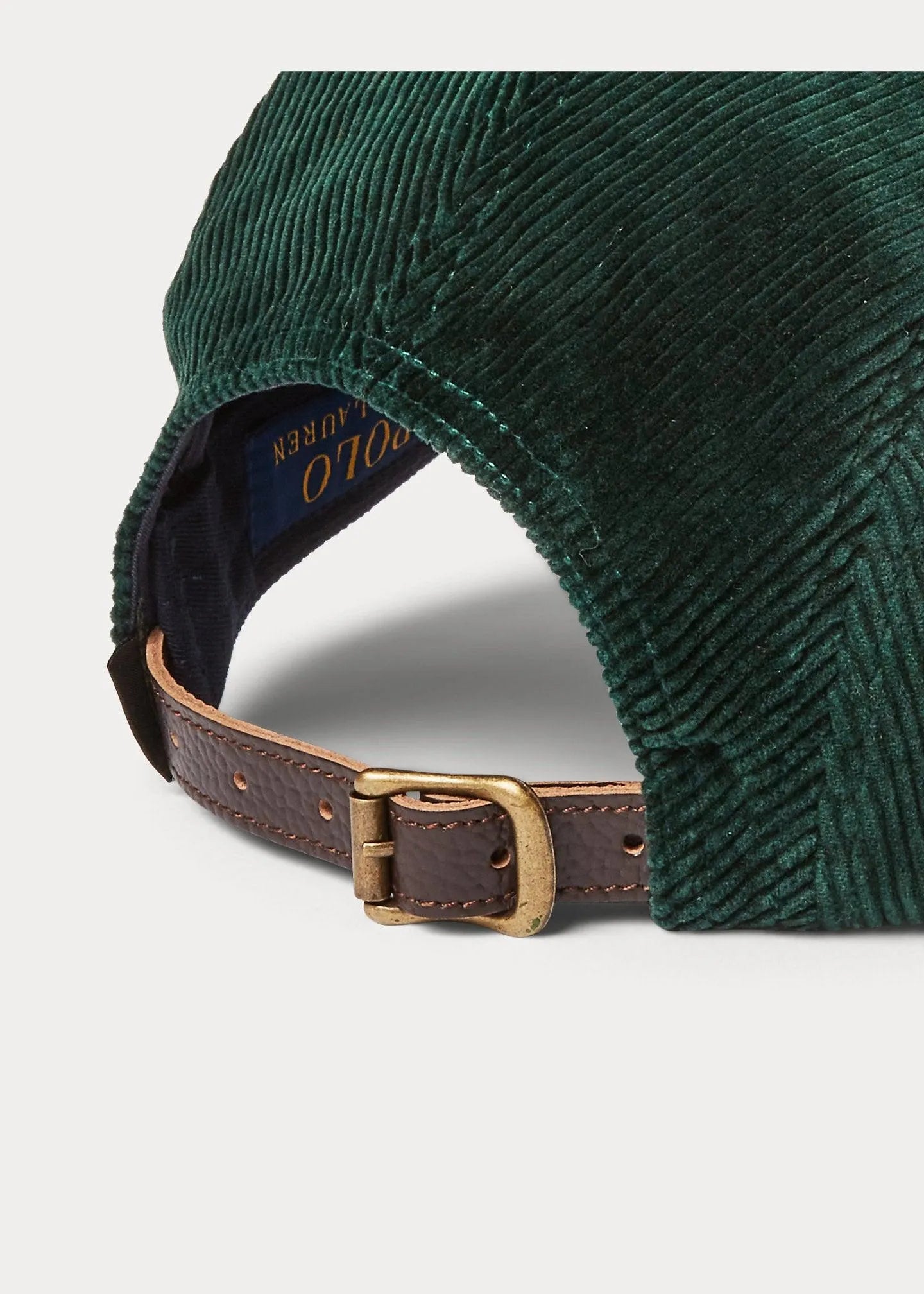 Gorra de pana elástica con logotipo - ECRU