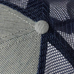 Gorra De Rejilla Indigo Stripe Embro Baseball - ECRU