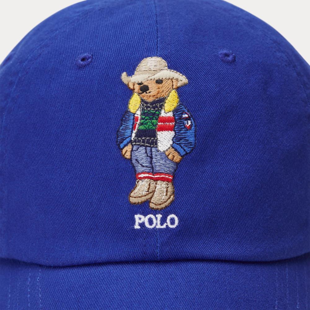 Gorra de sarga con Polo Bear - ECRU