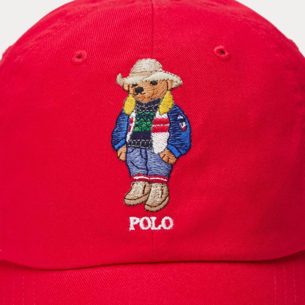 Gorra de sarga con Polo Bear - ECRU