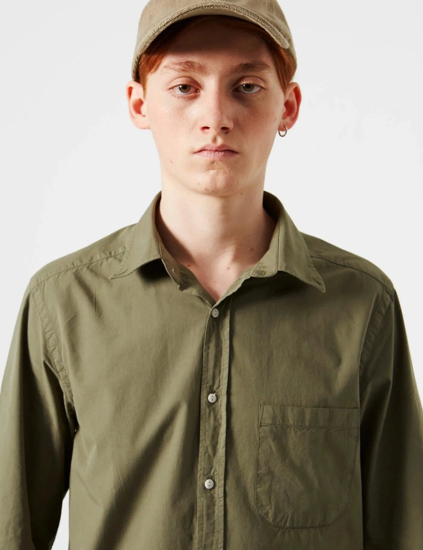 Gorra Duck Patch Plain Olive - ECRU