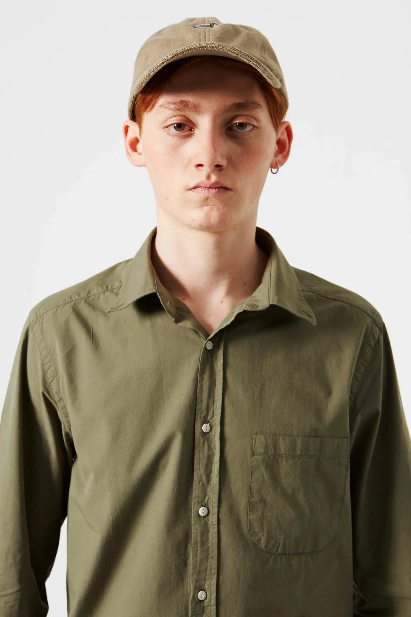 Gorra Duck Patch Plain Olive - ECRU