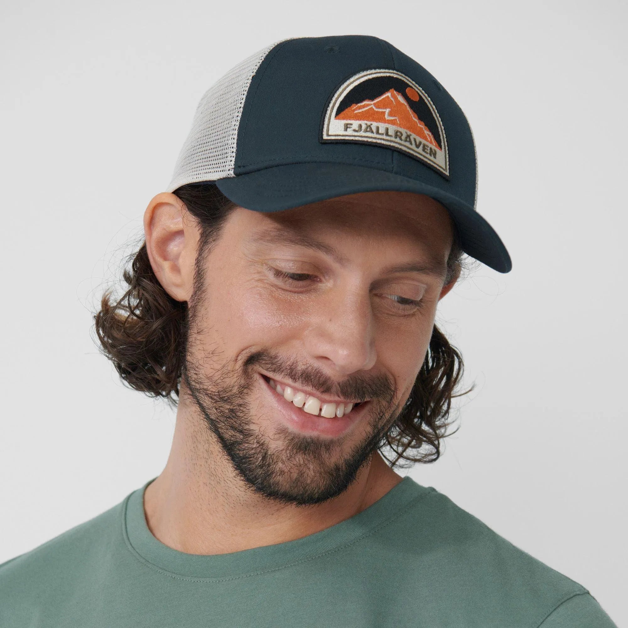 Gorra Fjallraven Badge Långtradarkeps Navy - ECRU