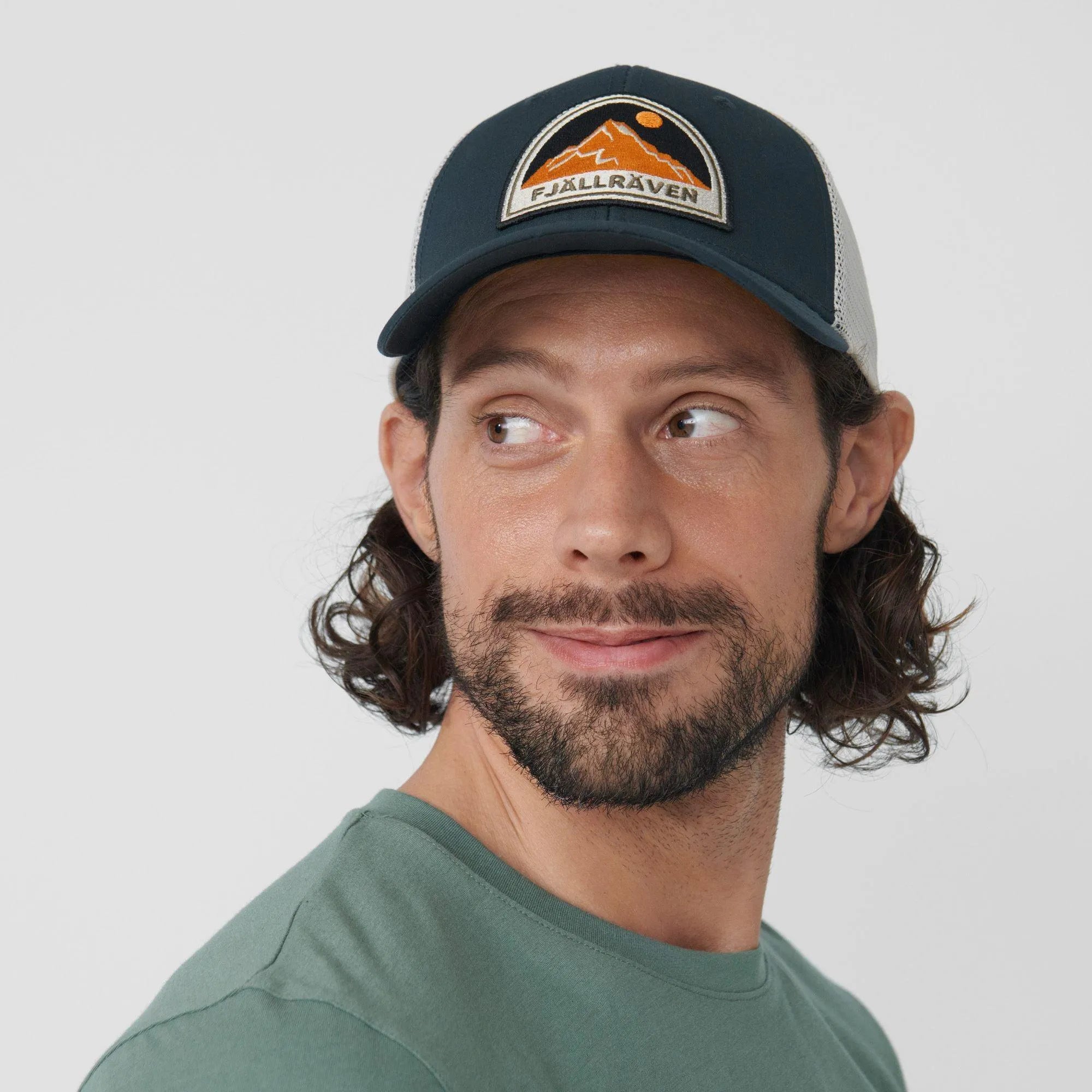 Gorra Fjallraven Badge Långtradarkeps Navy - ECRU