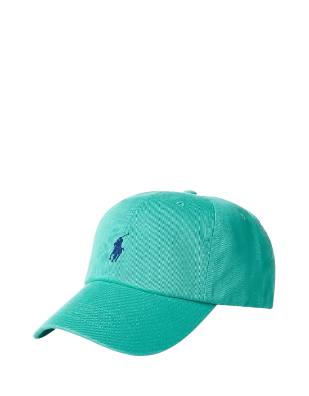 Gorra Polo Ralph Lauren Verde Agua con Visera de Tela de Algodón - ECRU