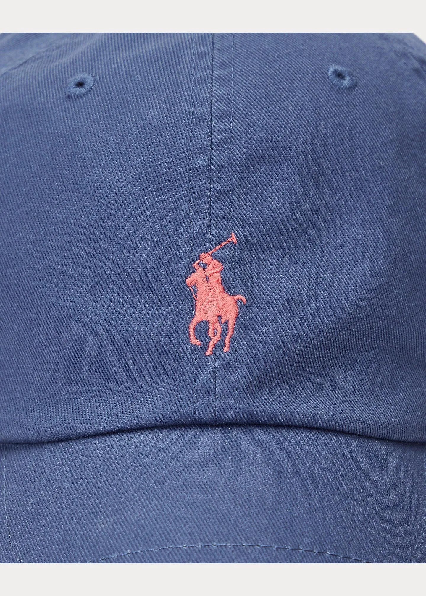 Gorra Ralph Lauren con Visera de Algodón Azul - ECRU