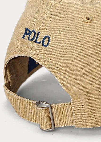 Gorra Ralph Lauren con visera de tela de chino de algodón - ECRU