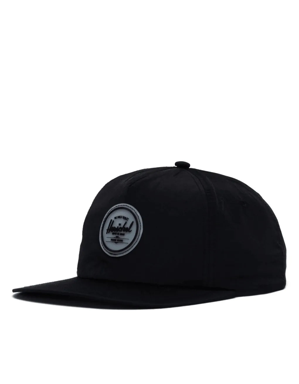 Gorra Scout Rubber Patch Black Wrinkled Nylon - ECRU