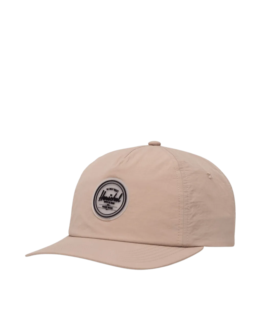 Gorra Scout Rubber Patch Light Taupe Wrinkled Nylon - ECRU