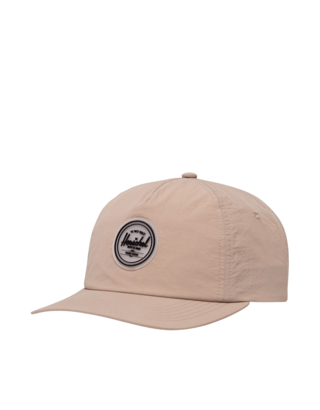 Gorra Scout Rubber Patch Light Taupe Wrinkled Nylon - ECRU