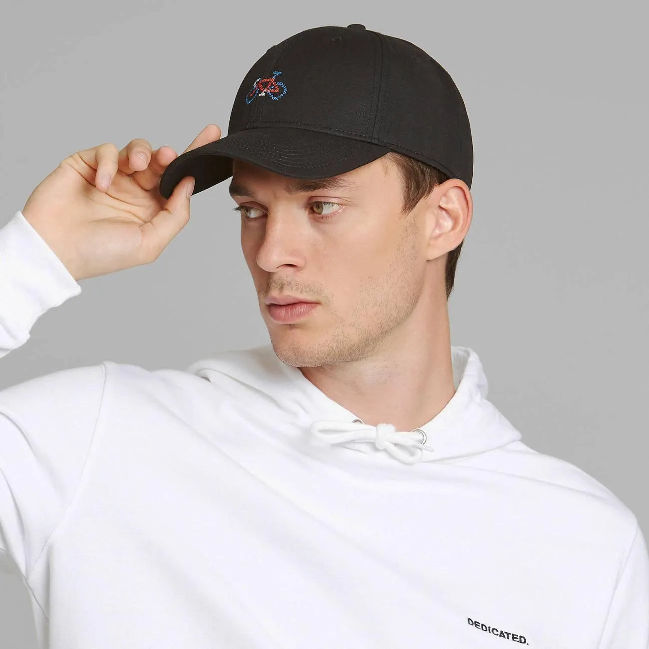 Gorra Snapback Cap Stitch Bike Negra - ECRU