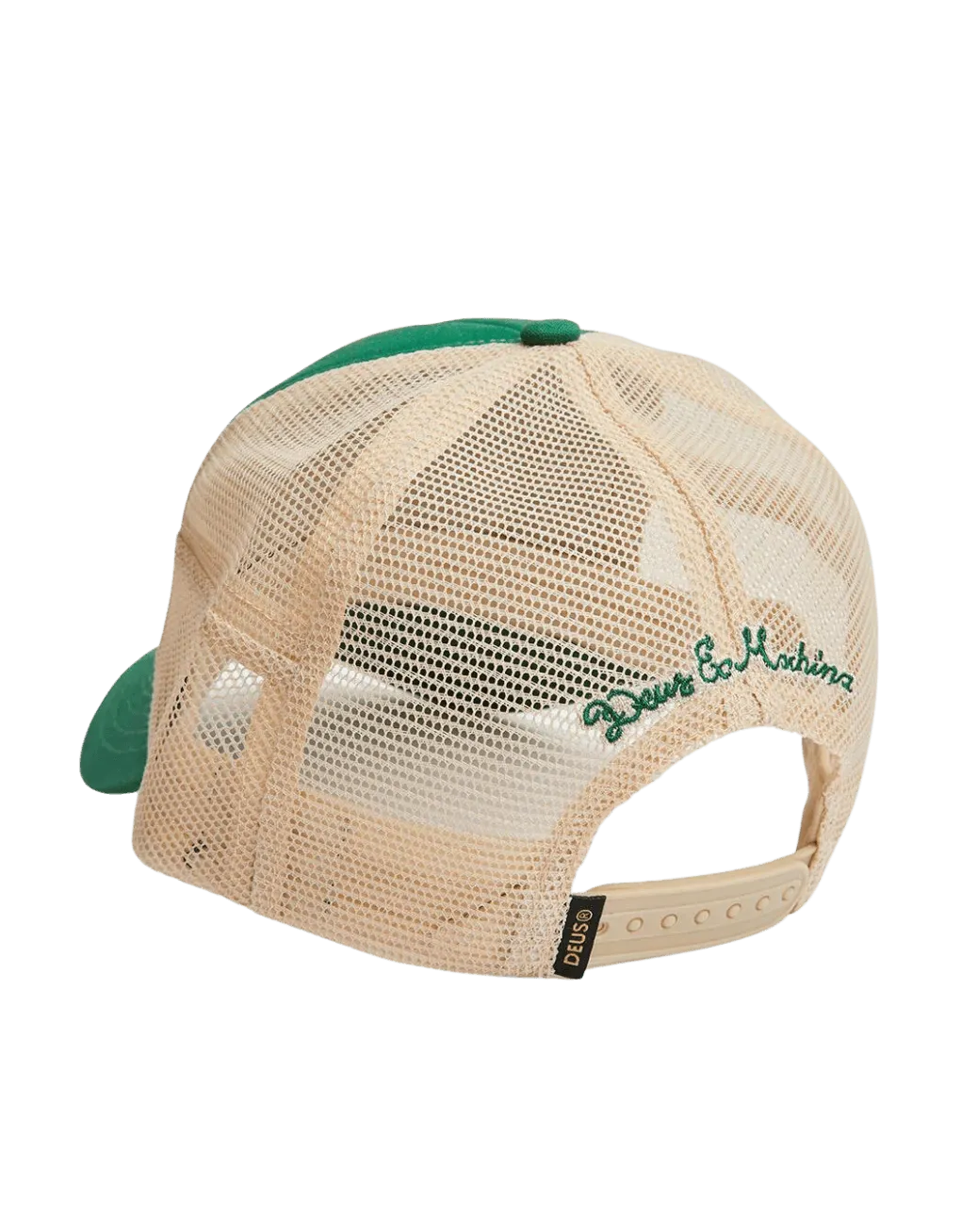 Gorra Trucker Deus Ex Machina Stripes Trek Green - ECRU