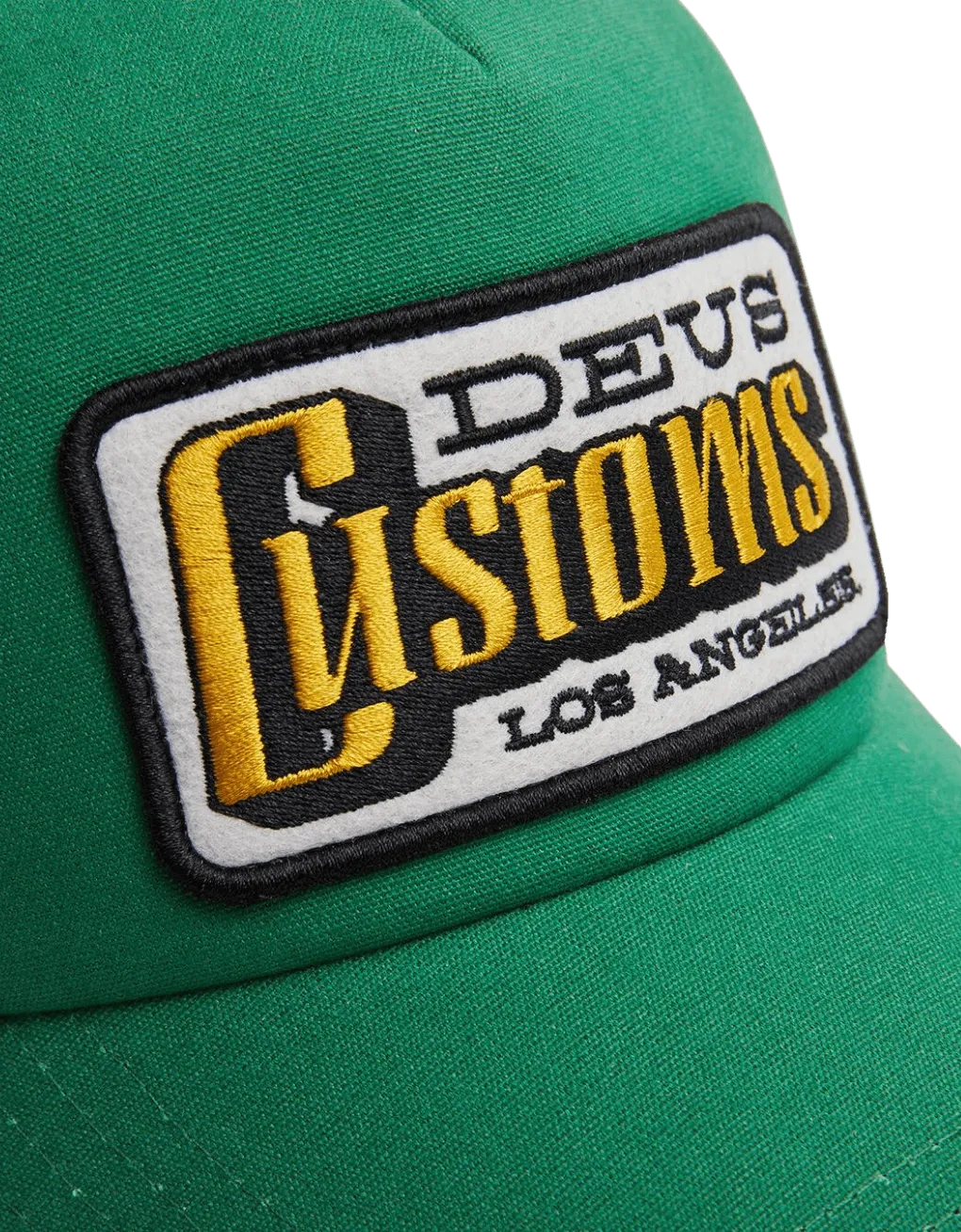 Gorra Trucker Deus Ex Machina Stripes Trek Green - ECRU