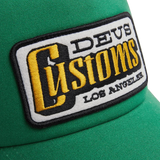 Gorra Trucker Deus Ex Machina Stripes Trek Green - ECRU