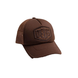 Gorra Trucker Fleece Shield Brown - ECRU