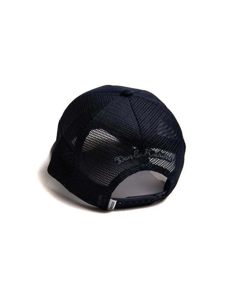 Gorra Trucker Fleece Shield Midnight Blue - ECRU