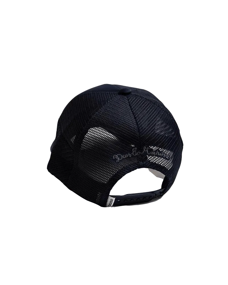 Gorra Trucker Fleece Shield Midnight Blue - ECRU