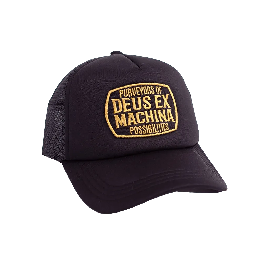 Gorra Trucker Waxxy Black - ECRU