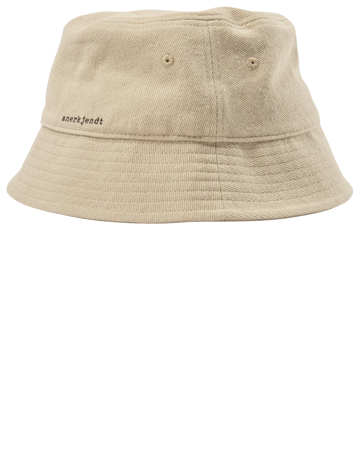 Gorro Bucket Akbøllehat canvas - brown rice - ECRU