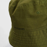 Gorro Bucket Akbøllehat canvas olivine - ECRU