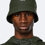 Gorro Bucket Rains Green - ECRU