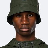 Gorro Bucket Rains Green - ECRU