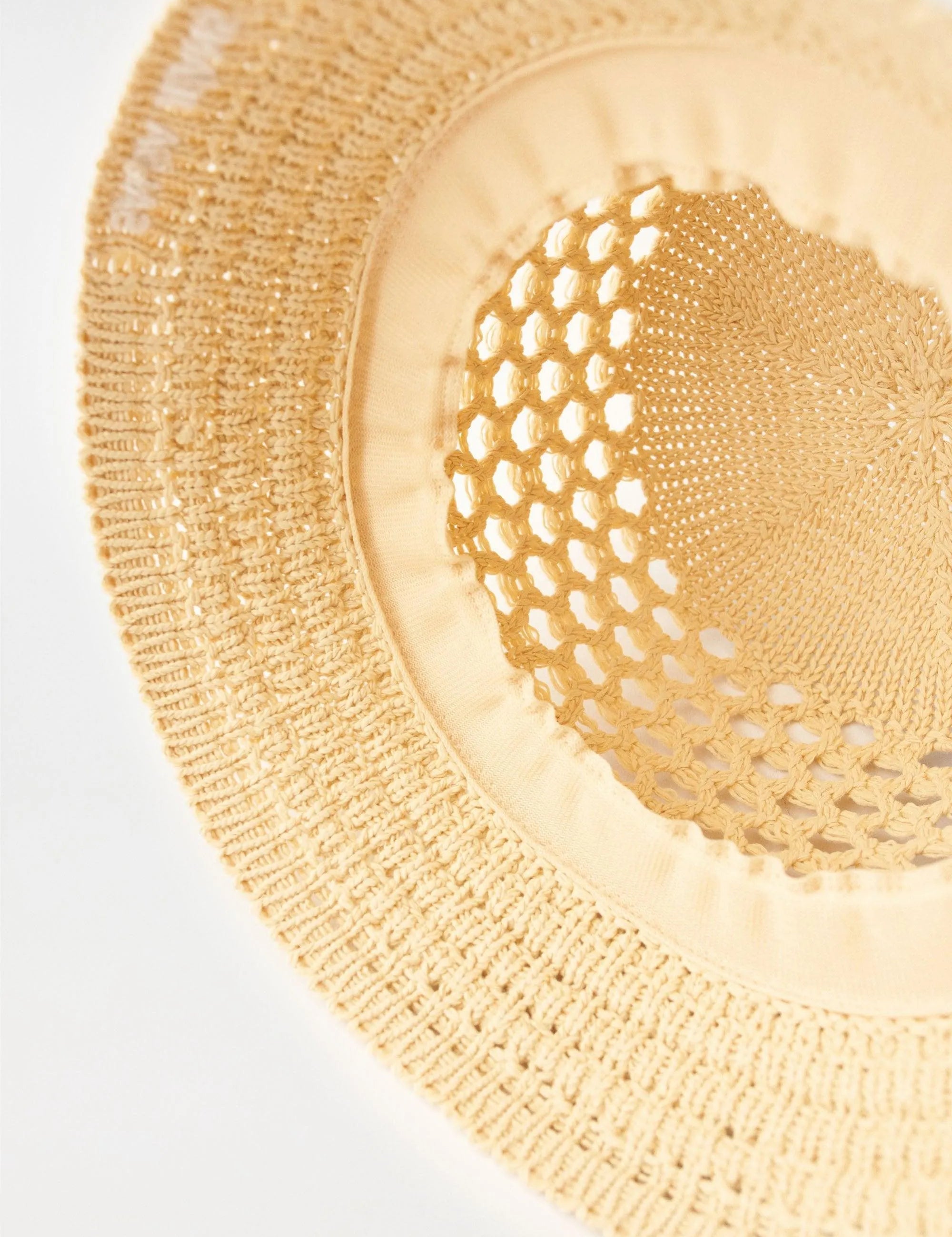 Gorro Salsa Jeans Bucket de Rafia Natural - ECRU