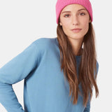 Gorro Unisex Lana Merino Reciclada Bubblemgum Pink - ECRU