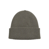 Gorro Unisex Lana Merino Reciclada Dusty Olive - ECRU
