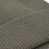 Gorro Unisex Lana Merino Reciclada Dusty Olive - ECRU