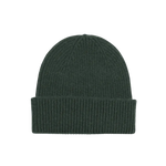 Gorro Unisex Lana Merino Reciclada Hunter Green - ECRU