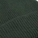 Gorro Unisex Lana Merino Reciclada Hunter Green - ECRU