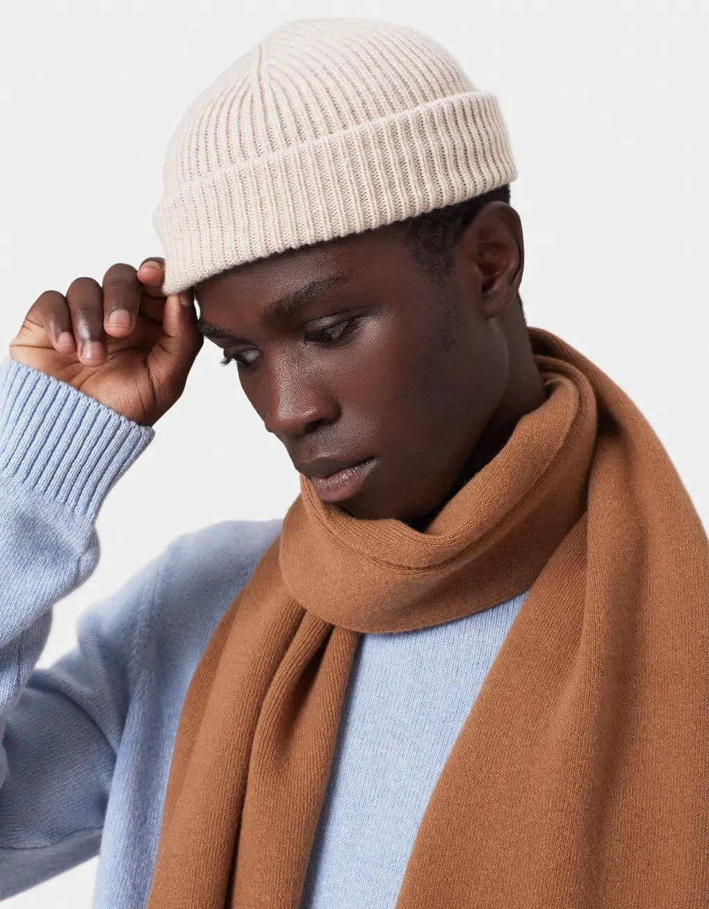 Gorro Unisex Lana Merino Reciclada Ivory White - ECRU