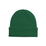 Gorro Unisex Lana Merino Reciclada Kelly Green - ECRU