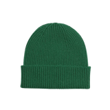 Gorro Unisex Lana Merino Reciclada Kelly Green - ECRU