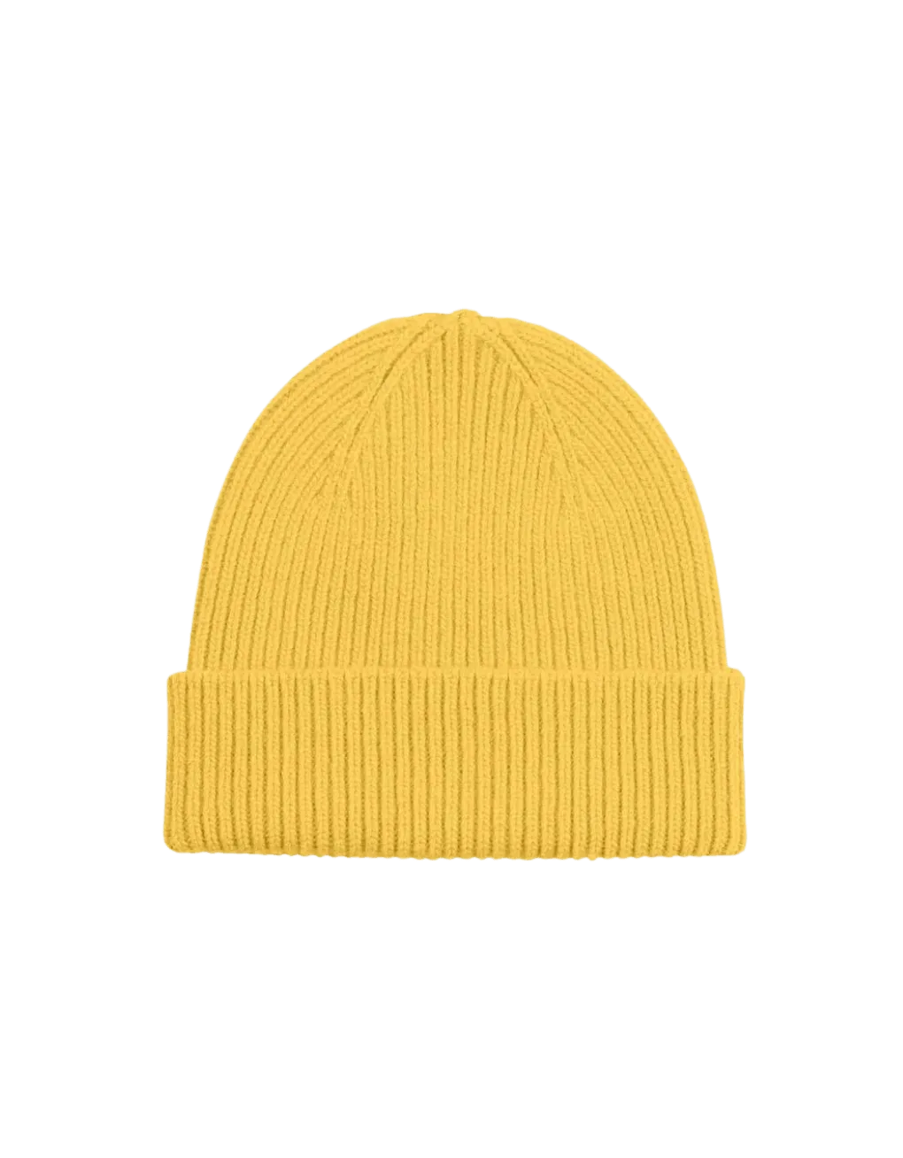 Gorro Unisex Lana Merino Reciclada Lemon Yellow - ECRU