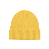 Gorro Unisex Lana Merino Reciclada Lemon Yellow - ECRU