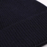 Gorro Unisex Lana Merino Reciclada Navy - ECRU