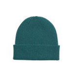 Gorro Unisex Lana Merino Reciclada Ocean Green - ECRU